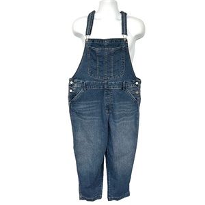 Vintage Jordache Overalls Denim Bib Blue Jeans Size L Y2K Cotton Blend